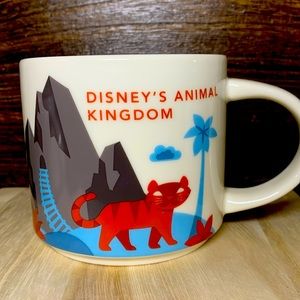 Vintage Disney Coffee Cup - Starbucks You Are Here Animal Kingdom 2nd Ed.